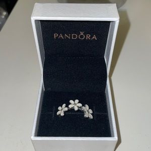 Pandora Darling Daisies Stackable Ring 190900EN12 euro sz 56 / 7.5 US